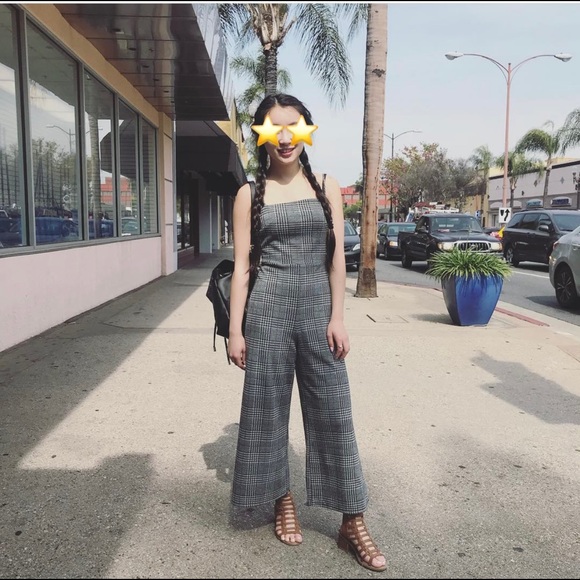 Forever 21 Glen Plaid Jumpsuit Size S - Picture 5 of 11